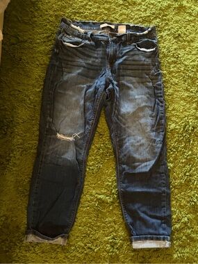 eunina blue denim low-rise skinny jeans